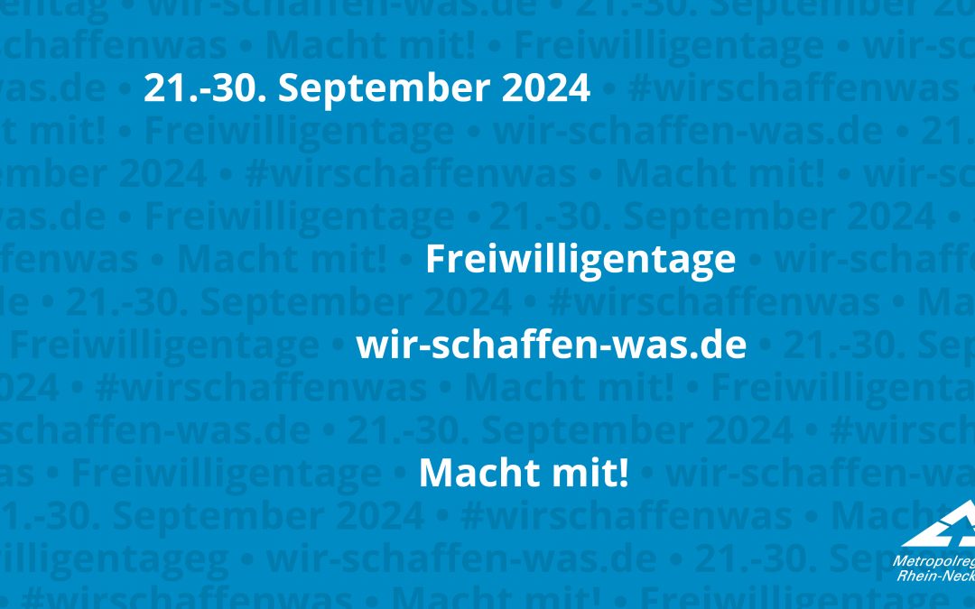 3x heißt es in Weinheim: „Wir schaffen was“