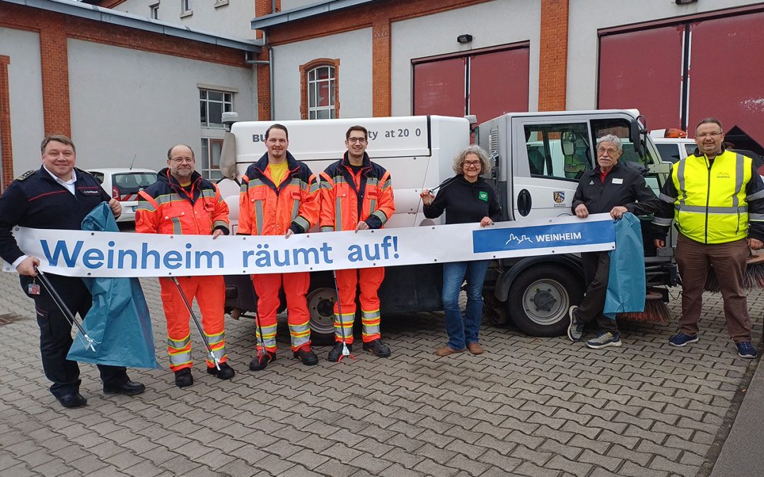 „Weinheim räumt auf“ – wir machen (wieder) mit!